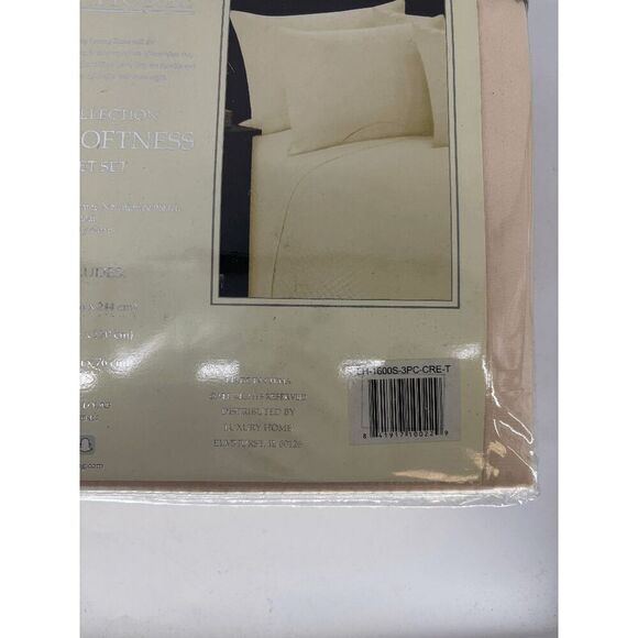 New LUXURY HOME 1600 Series Collection Egyptian Softness 4 Piece Sheet Set Twin - Picture 4 of 6